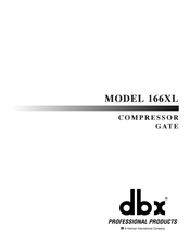 dbx 166XL Mode D'emploi