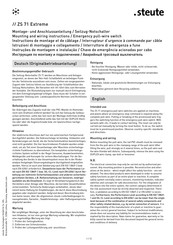 steute Ex ZS 71 2Ö Instructions De Montage Et De Câblage