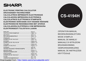 Sharp CS-4194H Mode D'emploi