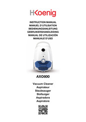 Hkoenig AXO800 Manuel D'utilisation