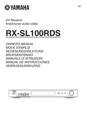 Yamaha RX-SL100RDS Mode D'emploi
