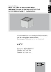 Helios HSDV Notice De Montage Et D'utilisation