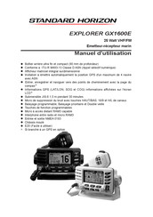 Standard Horizon EXPLORER GX1600E Manuel D'utilisation