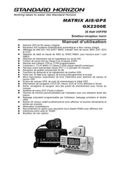 Standard Horizon GX2200E Manuel D'utilisation