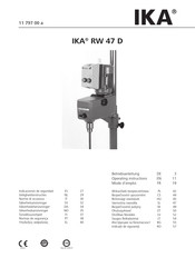 IKA RW 47 D Mode D'emploi
