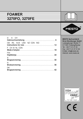 Mesto 3270FE Mode D'emploi