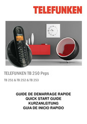 Telefunken TB 253 Guide De Démarrage Rapide