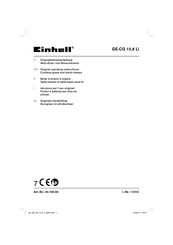 EINHELL GE-CG 10,8 Li Mode D'emploi D'origine