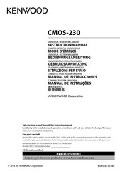Kenwood CMOS-230 Mode D'emploi
