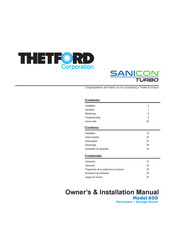 Thetford SANICON Turbo 600 Mode D'emploi