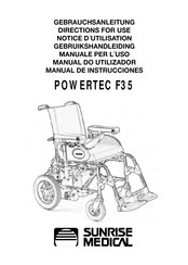 Sunrise Medical POWERTEC F35 Notice D'utilisation