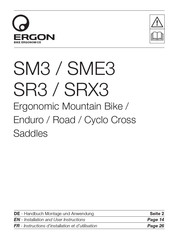 Ergon SR3 Instructions D'installation Et D'utilisation