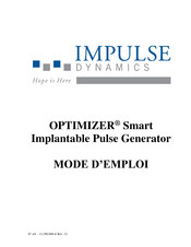 Impulse Dynamics OPTIMIZER Mode D'emploi