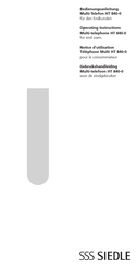 Sss Siedle HT 840-0 Notice D'utilisation