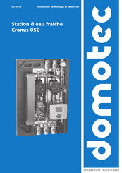 Domotec Cronus 050 Instructions De Montage Et De Service