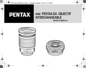 Pentax smc PENTAX-DA Mode D'emploi