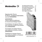 Weidmüller 8432300000 Notice D'utilisation