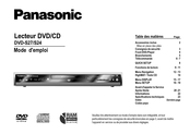 Panasonic DVD-S27 Mode D'emploi