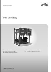 Wilo SiFire Easy 40/200-180-7.5/10.5 EDJ Notice De Montage Et De Mise En Service