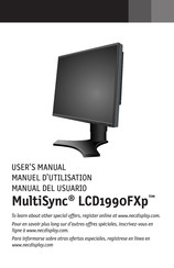 MultiSync LCD1990FXP Manuel D'utilisation