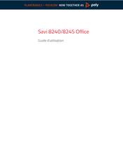 Poly Savi 8240 Office Guide D'utilisation
