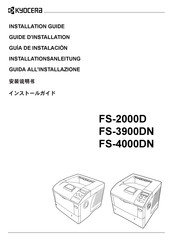 Kyocera FS-4000DN Guide D'installation