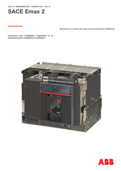 Abb SACE Emax 2 Instructions Pour L'installation