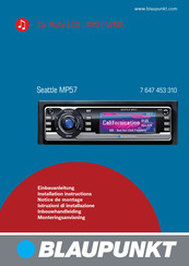 Blaupunkt Seattle MP57 Notice De Montage