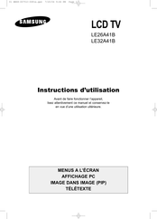 Samsung LE26A41B Instructions D'utilisation