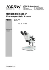 KERN Optics OZL-44 Série Manuel D'utilisation