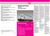 LGB RhB Ge 4/4 III-Ellok Instructions De Service