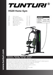 Tunturi HG20 Home Gym Manuel De L'utilisateur