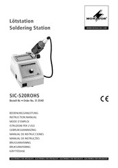 Monacor SIC-520ROHS Mode D'emploi