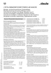 steute SW915-4W Instructions De Montage