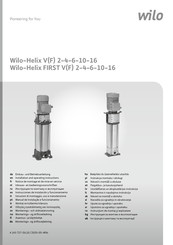 Wilo Helix VF 4 Notice De Montage Et De Mise En Service