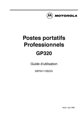 Motorola GP320 Guide D'utilisation