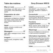 Sony Ericsson W810i Mode D'emploi