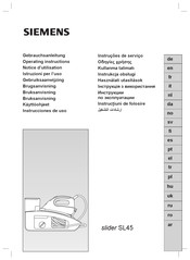 Siemens slider SL45 Notice D'utilisation