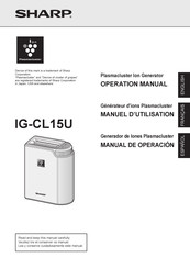 Sharp IG-CL15U Manuel D'utilisation