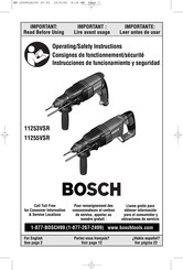Bosch 11253VSR Consignes De Fonctionnement/Sécurité