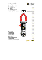 Chauvin Arnoux F401 Guide De Démarrage