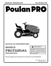 Poulan Pro PRGT22H48A Manuel Du Propriétaire
