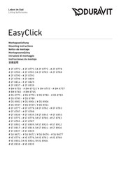 DURAVIT EasyClick DS 8939 Notice De Montage