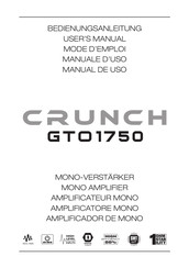 Crunch GTO1750 Mode D'emploi