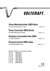 VOLTCRAFT SWD-1200/12 Notice D'emploi