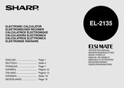 Sharp ELSI MATE EL-2135 Mode D'emploi