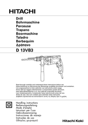 Hitachi D 13VB3 Mode D'emploi