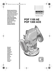 Bosch POF 1300 ACE Instructions De Montage