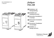 Endress+Hauser fieldgate FXA 320 Notice D'installation Et De Montage