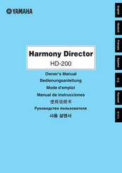 Yamaha Harmony Director HD-200 Mode D'emploi